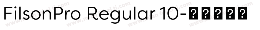 FilsonPro Regular 10字体转换